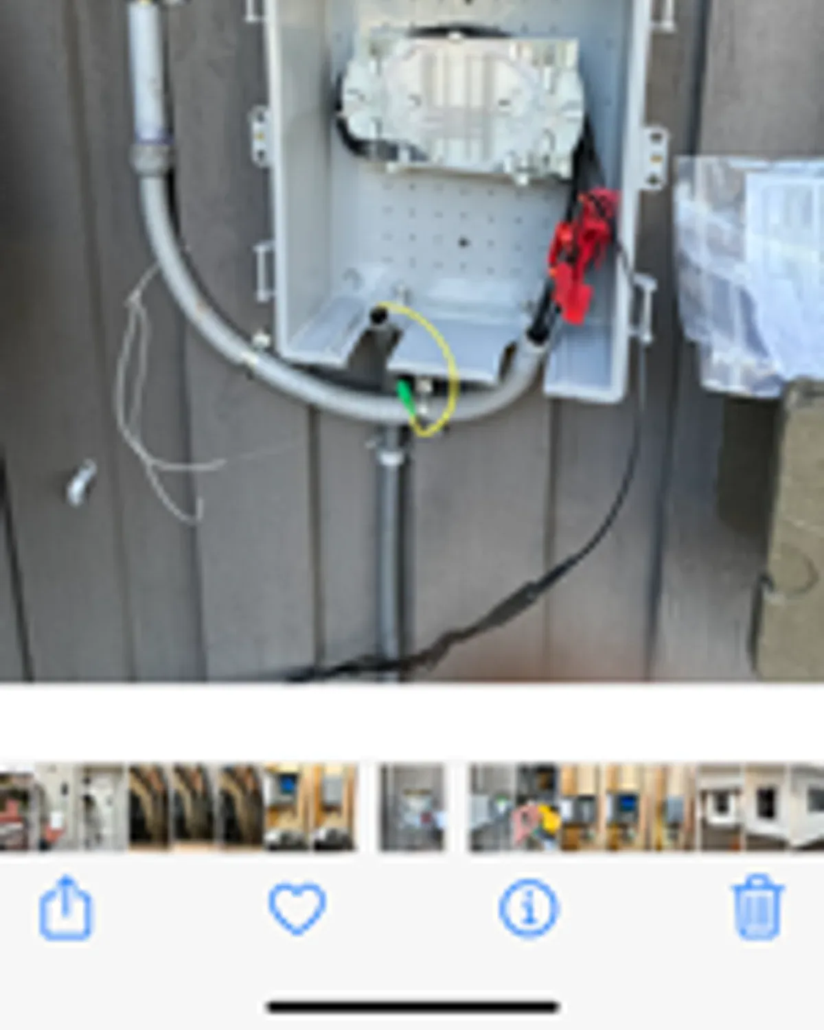2Brothers Wireless structured cabling routed through open wall framing